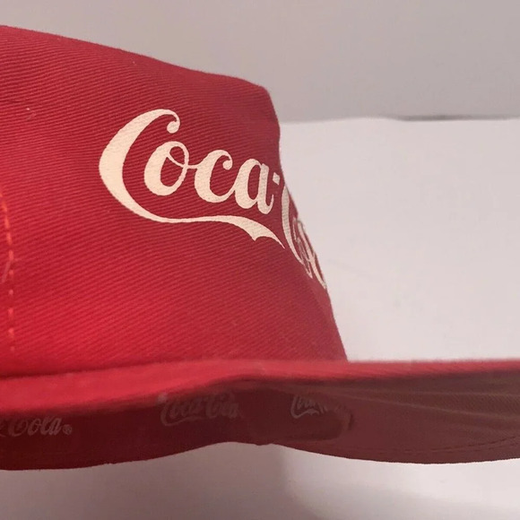 Vintage Coca Cola Trucker Cap Hat baseball red ret - Picture 2 of 5
